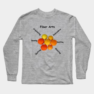 Fiber Arts Yarn Balls Long Sleeve T-Shirt